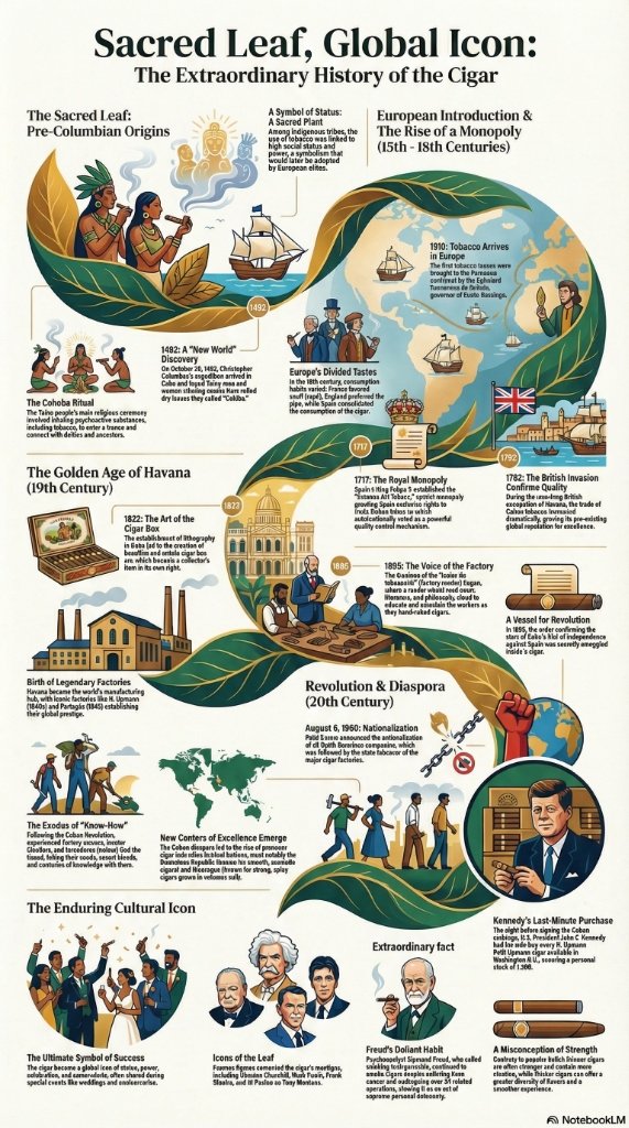 Línea de tiempo histórica del cigarro